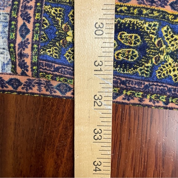 JM Collection Open Front Kimono Cardigan Linen Blend Jacquard Print Sz 1X B33 - Picture 14 of 14